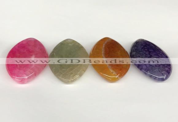 NGP5816 30*50mm marquise agate gemstone pendants wholesale