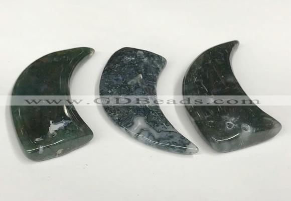 NGP5835 22*55mm - 25*55mm horn agate gemstone pendants wholesale