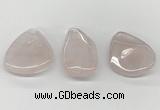 NGP5846 25*45mm - 35*55mm freeform rose quartz pendants wholesale