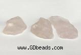 NGP5850 30*45mm - 40*60mm freeform rose quartz slab pendants