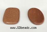 NGP5857 35*55mm freeform goldstone pendants wholesale