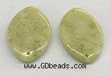 NGP5862 35*55mm marquise lemon jade pendants wholesale