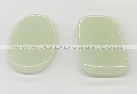 NGP5866 30*50mm freeform moonstone pendants wholesale