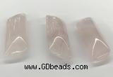 NGP5873 20*55mm - 22*60mm marquise rose quartz pendants