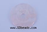 NGP601 5pcs 5*35mm rose quartz gemstone donut pendants wholesale