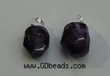 NGP6017 18*30mm - 22*35mm freeform amethyst pendants