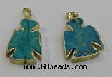 NGP6027 25*35mm - 30*40mm angel sea sediment jasper pendants