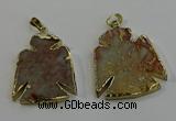 NGP6029 25*35mm - 30*40mm angel serpentine jasper pendants