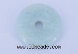 NGP603 5pcs 7*35mm amazonite gemstone donut pendants wholesale