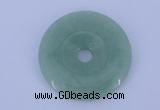 NGP604 5pcs 6*40mm green aventurine gemstone donut pendants wholesale