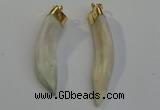 NGP6084 12*60mm – 18*65mm horn wolf tooth pendants wholesale