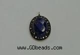 NGP6102 20*25mm - 22*30mm oval lapis lazuli pendants wholesle