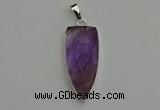 NGP6107 12*35mm - 15*40mm arrowhead amethyst pendants