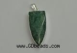 NGP6112 12*35mm - 15*40mm arrowhead amazonite pendants