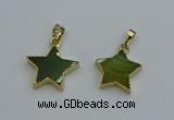 NGP6271 20mm star agate gemstone pendants wholesale