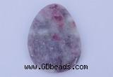 NGP630 5pcs 33*45mm freeform lilac jasper gemstone pendants