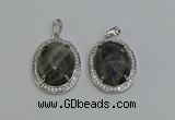 NGP6365 25*30mm oval labradorite pendants wholesale