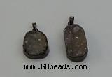 NGP6411 18*25mm - 20*30mm freeform druzy agate pendants