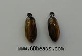 NGP6444 12*24mm - 15*30mm faceted bullet yellow tiger eye pendants