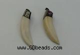 NGP6490 14*55mm - 12*60mm horn wolf tooth pendants wholesale