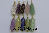 NGP6754 13*40mm sticks lapis lazuli gemstone pendants wholesale