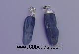 NGP6757 10*35mm - 15*45mm freeform blue kyanite pendants