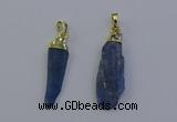 NGP6758 10*35mm - 15*45mm freeform blue kyanite pendants