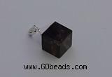 NGP6788 15*22mm cube smoky quartz pendants wholesale