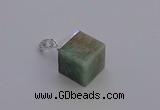 NGP6792 15*22mm cube amazonite gemstone pendants wholesale