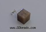 NGP6794 15*22mm cube moonstone gemstone pendants wholesale