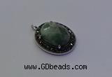 NGP6871 20*25mm oval amazonite gemstone pendants wholesle