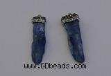 NGP6959 10*35mm - 15*45mm freeform blue kyanite pendants