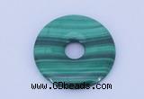 NGP704 30mm natural malachite gemstone donut pendant