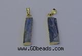 NGP7045 8*32mm - 10*30mm rectangle blue kyanite pendants