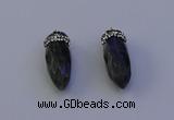 NGP7070 12*30mm - 15*35mm faceted bullet labradorite pendants