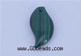 NGP715 15*37mm marquise natural malachite gemstone pendant