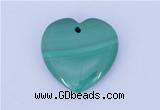 NGP716 30*30mm heart natural malachite gemstone pendant