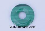 NGP718 8*25mm natural malachite gemstone donut pendant