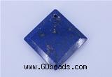 NGP720 6*32mm diamond natural lapis lazuli gemstone pendant