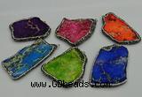 NGP7231 30*50mm - 40*60mm freeform sea sediment jasper pendants