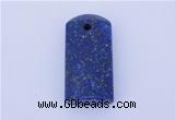 NGP724 14*29mm rectangle natural lapis lazuli gemstone pendant