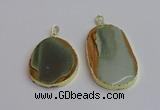 NGP7364 35*45mm - 40*55mm freeform imperial jasper pendants