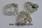 NGP7387 45*50mm - 50*55mm freeform druzy agate pendants