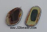 NGP7471 30*50mm - 35*55mm freeform imperial jasper beads