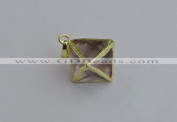 NGP7553 20*22mm white crystal pendants wholesale