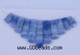 NGP76 Fashion blue lace agate gemstone pendants set jewelry wholesale