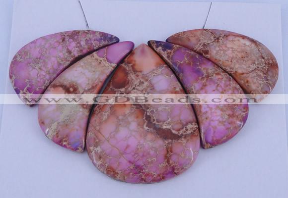 NGP84 Dyed imperial jasper gemstone pendants set jewelry wholesale