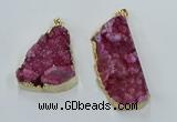 NGP8567 28*45mm - 35*50mm freeform druzy agate pendants wholesale