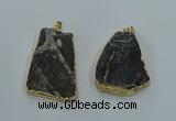 NGP8571 28*45mm - 35*50mm freeform druzy agate pendants wholesale