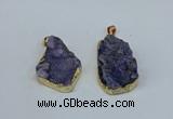 NGP8617 25*30mm - 28*40mm freeform druzy agate pendants wholesale